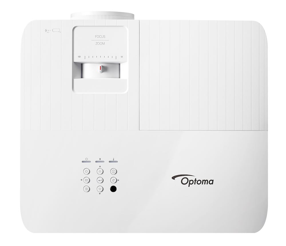 Optoma UHD38x Draufsicht mit Bedienfeld