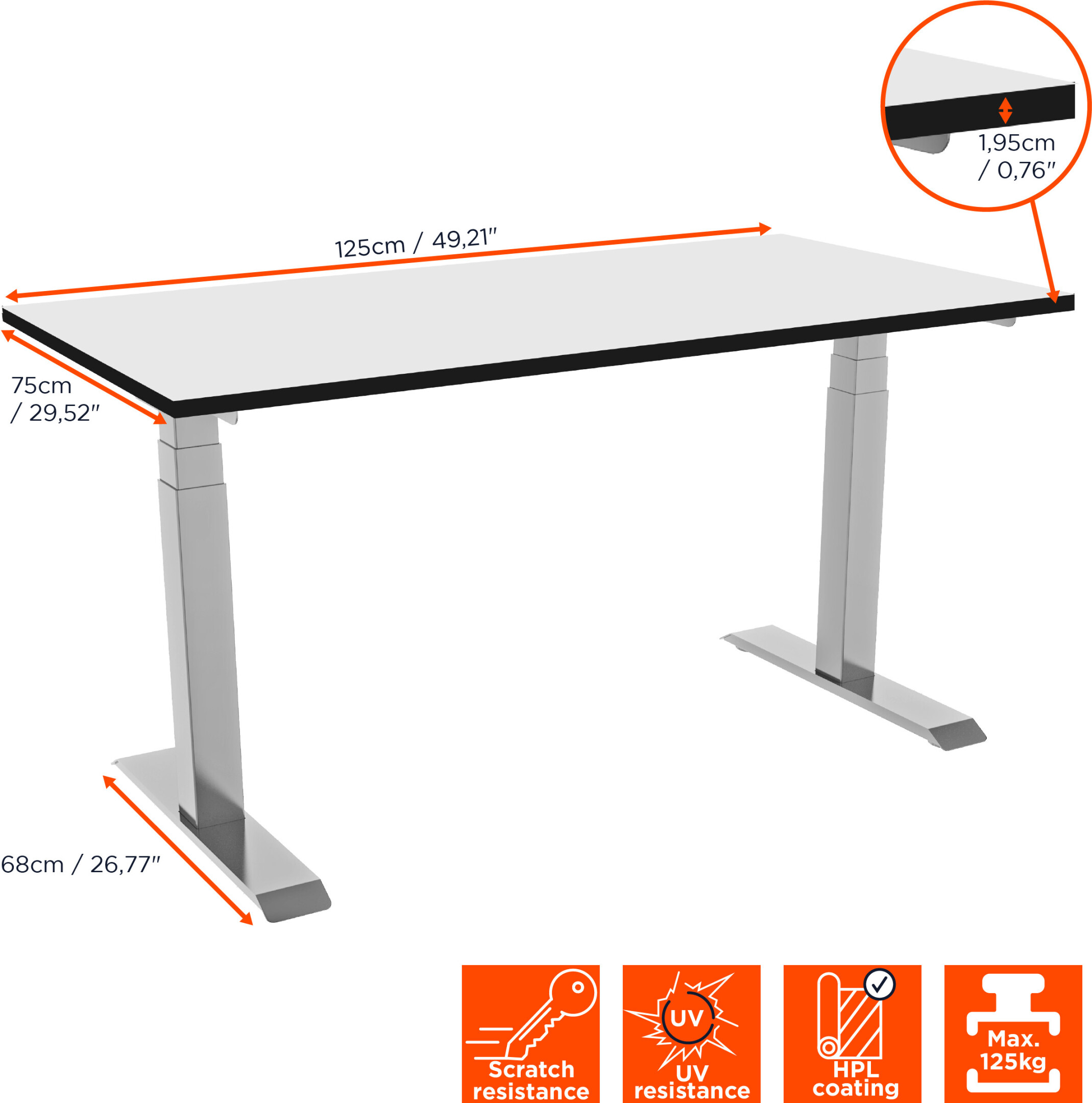 celexon-elektrisch-hoehenverstellbarer-Schreibtisch-Professional-eAdjust-58123-weiss-inkl-HPL-Tischplatte-125-x-75-cmRva0ap6AlSA6r Celexon Schreibtisch Professional eAdjust-58123