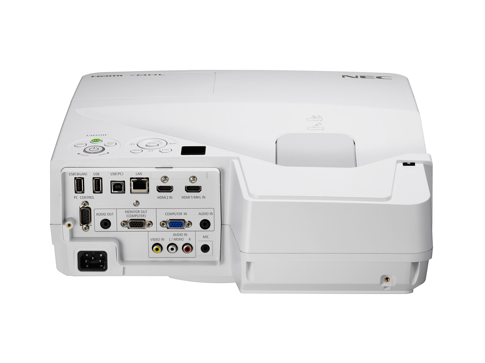 NEC-Display-Solutions_UM351W-ProjectorViewUpperfront