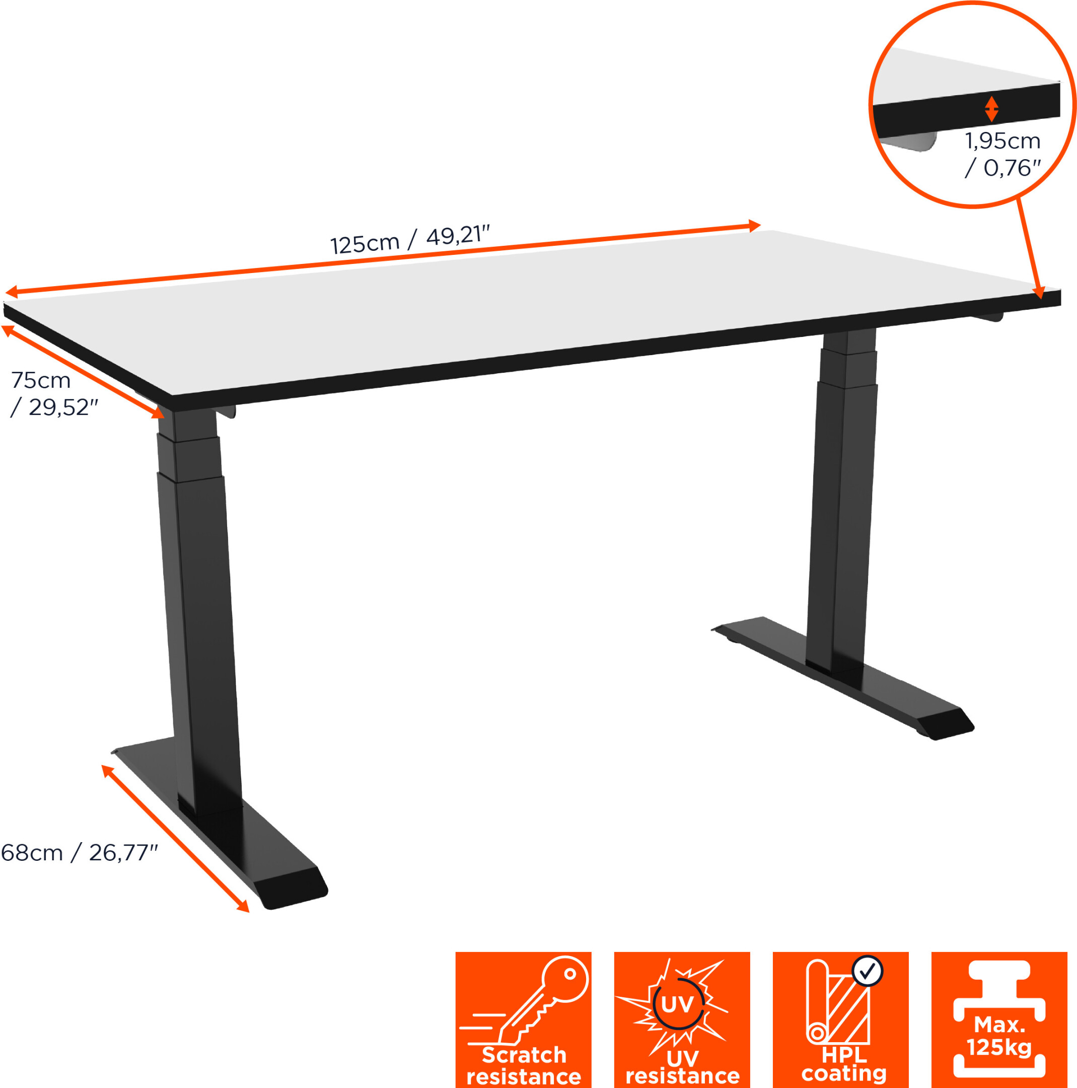 celexon-elektrisch-hoehenverstellbarer-Schreibtisch-Professional-eAdjust-58123-schwarz-inkl-HPL-Tischplatte-125-x-75-cmYj0Inp3AKz7nw Celexon Schreibtisch Professional eAdjust-58123