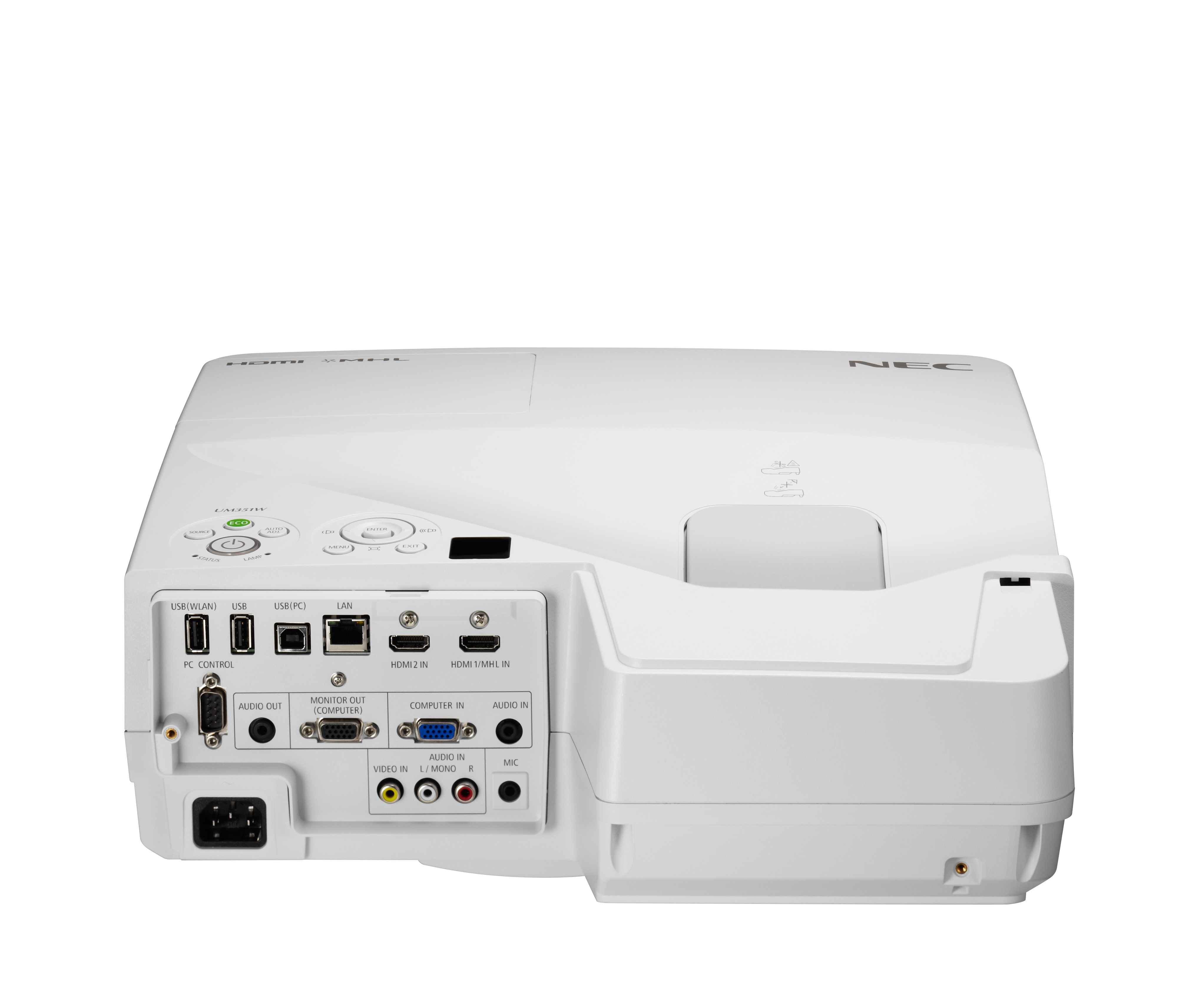 NEC-Display-Solutions_UM351Wi-MT-ProjectorViewUpperfront-highres